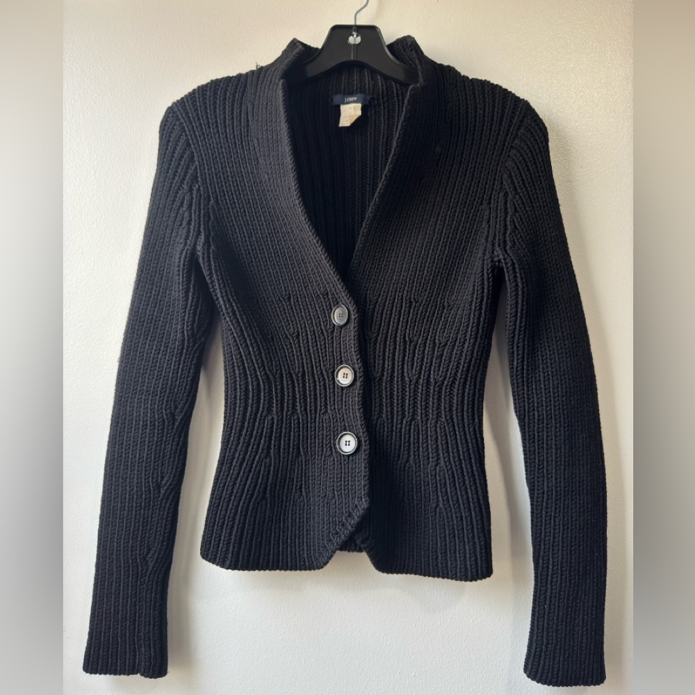 J. Crew Women’s Heavy Knit Wool Cardigan Sweater Sz S